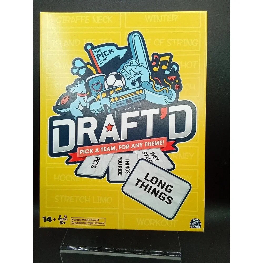 DraftD Board Game  Build An Ideal Team Made Of Anything  14+  English Required